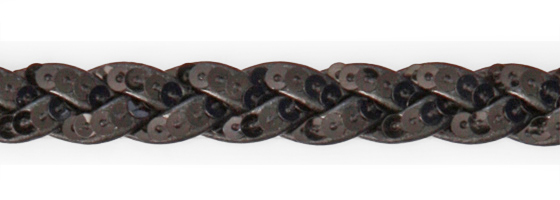 Art. TSPGLCG4X3 - Treccia sintetica pagliette coagulato m/m 4x3