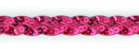 Art. TSPGLCG4X3 - Treccia sintetica pagliette coagulato m/m 4x3