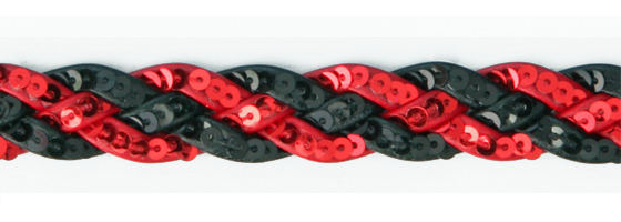 Art. TSPGLCG4X4 - Treccia sintetica pagliette coagulato m/m 4x4