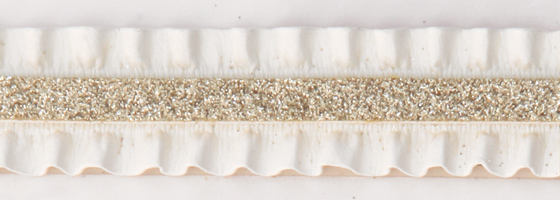 Art. MEAAGL17/5 - Mignon elasticizz. arricciato sint. accopp. glitter m/m 17/5